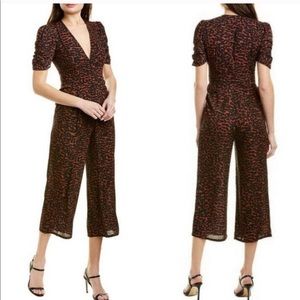 NWT Blue Life Wide Leg XIMENA Black Orange Romper